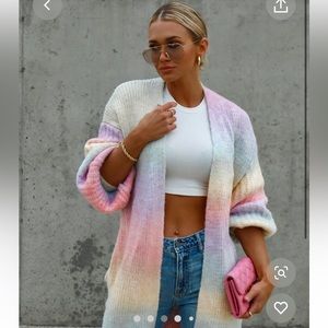 Vici Dolls Shades Of Happiness Knit Cardigan